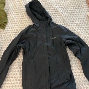 Black Columbia rain jacket
